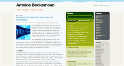 Desktop Screenshot of antoinebenkemoun.fr